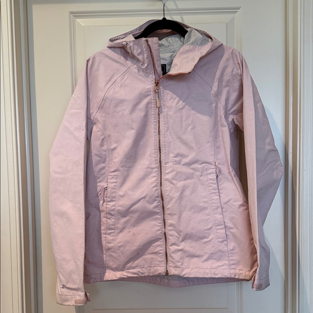 The North Face Pink Rain  Jacket